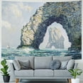 thumbnail image 4 of Orinice Rock Formation Ocean Boat Tapestry Wall Hanging Unique Style for Home Decor 60x50inch, 4 of 6