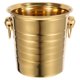 thumbnail image 1 of GOOHOCHY Cubo de hielo de acero inoxidable con asa, 5 l, para vino, cerveza, enfriador, recipiente metálico para bebidas, para bar, fiesta, picnic, dorado, 1 of 7