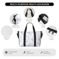 thumbnail image 3 of Travel Duffle Bag Cartoon Abstract Chameleon Cactus Travel Tote Bags Carry on Luggage Waterproof Weekender Bags with Top Handle Adjustable Shoulde Strap for Travel Gym, 3 of 5