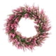 thumbnail image 3 of Corona de hojas de eucalipto artificiales, corona de follaje artificial, corona decorativa para el hogar, corona de follaje realista para repisa de chimenea, puerta, pared, barandilla de, 3 of 8
