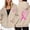 #01-Khaki, variant on Breast Cancer Awareness Hoodies for Women, Pink Ribbon Feather Graphic Zip‑Up Oversized Hooded Jacket with Pockets