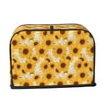 thumbnail image 2 of Sikiie Vintage Marble Pattern Sunflower Toaster Covers 2 Slice Dustproof Toaster Cover Bread Machine Cover, Dustproof Cover - 11.4" x 7.5" x 7.9", 2 of 7