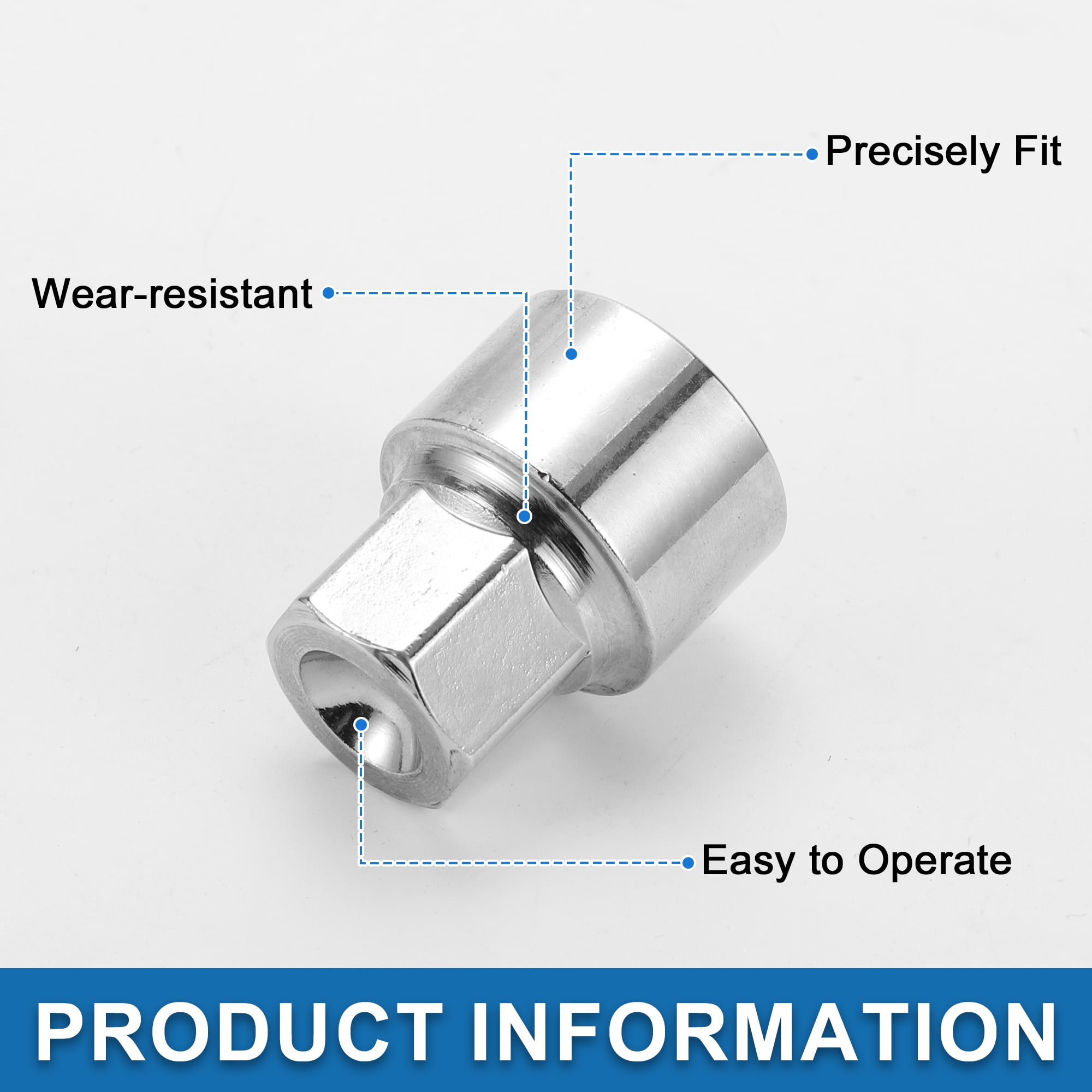 Unique Bargains Vehicle Wheel Lock Lugnut 51 Anti-theft Screw Nut Removal Key Socket