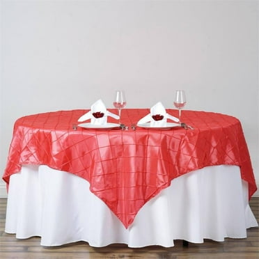 Your Chair Covers - 132 Inch Round Crinkle Taffeta Tablecloth Navy Blue ...