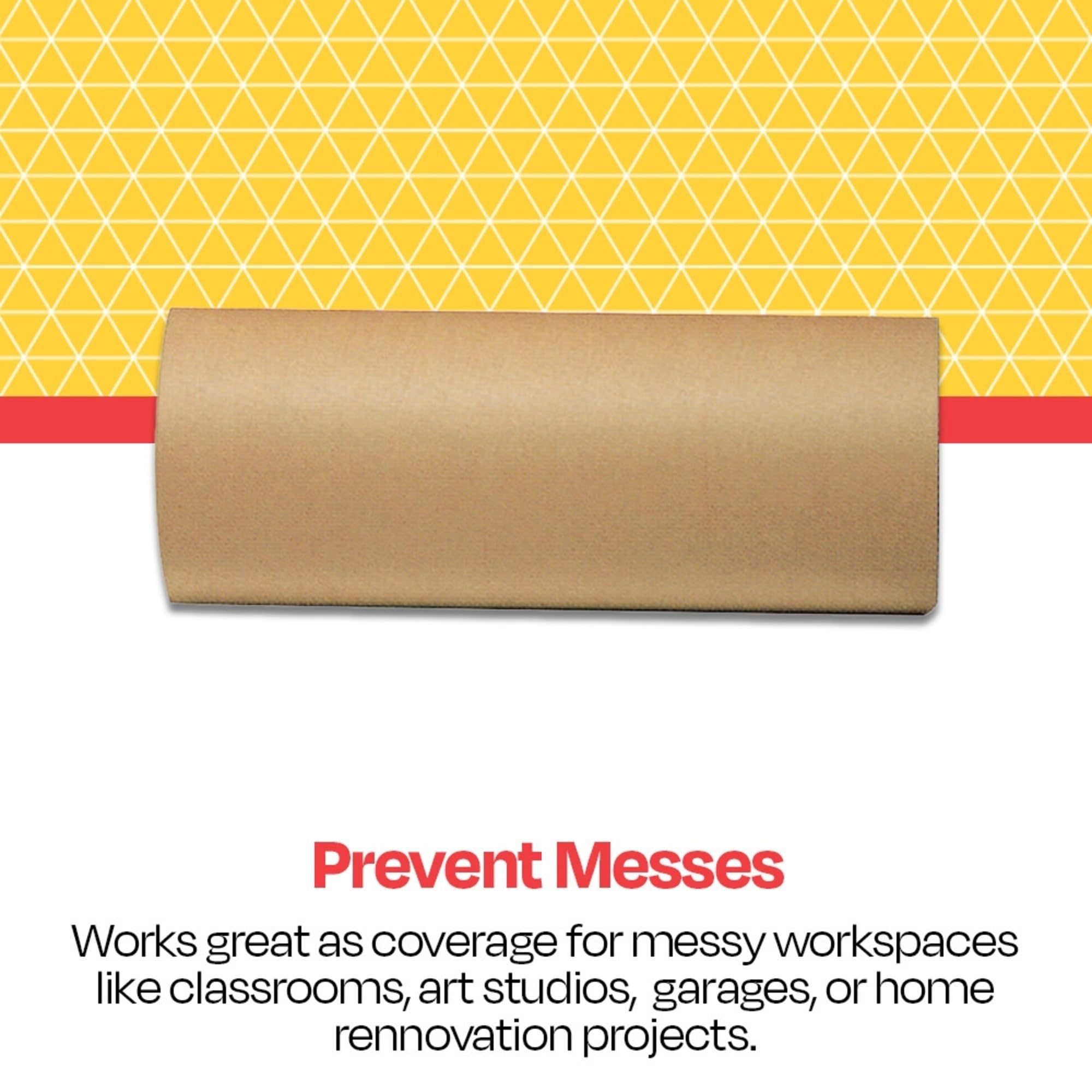 School Smart 085462 Heavy Weight Kraft Paper Roll - 50 Lbs. - 24 In. x 1000 Ft. - Brown