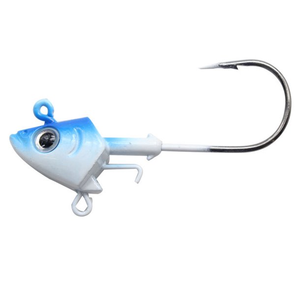 Fishing Bait T-tail Bait Lead Jig Head Single Hook Sea Fishing Lure  Accessories