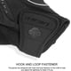 thumbnail image 5 of Guantes de ciclismo, L, para hombre, con almohadilla de gel MTB de 5 mm, absorción de impactos, guantes de bicicleta de carretera MTB DH antideslizantes y transpirables, negros JM, 5 of 5