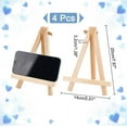 thumbnail image 2 of Foldable Wood Triangle Easel for Painting Arts and Crafts Light Yellow 20x14x3.2cm, 2 of 8
