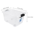 thumbnail image 2 of SHOWERORO 2Set Portable Storage Containers Clear Plastic Bins for Toys Hotel, 2 of 6