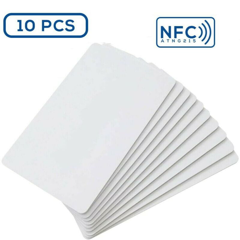10er Pack NTAG215 Blank NFC PVC Karten TagMo Amiibo kompatibel 504 Byte 