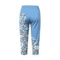 thumbnail image 4 of Ounisa Novelty Capri Leggings for Women 2026 New Trending Graphic Yoga Pants 3/4 Length Workout Daily Going Out Bottoms Navy, 4 of 7