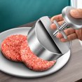 thumbnail image 2 of Prensa de carne de hamburguesa de acero inoxidable 304, molde de prensa de pastel de carne, pastel de carne, pastel, bola de arroz, artefacto manual, prensa de pastel, 2 of 5