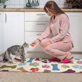 thumbnail image 3 of Paw Prints and Bones Kitchen Rugs Sets Of 2,Anti Fatigue Kitchen Mat Rugs Non Slip Washable,Decorative Kitchen Floor Mats for Kitchen,Sink,Laundry,17"x30"+17"x47", 3 of 7
