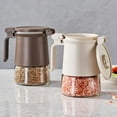 New Sealed Glass Seasoning Bottle Kitchen Glass Sugar Jar with