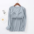 thumbnail image 6 of Trendfront Womens Long Sleeve Crop Top Crew Neck Fitted Stretch Double Layer Gym Workout Training Casual Athletic Tops, 6 of 6