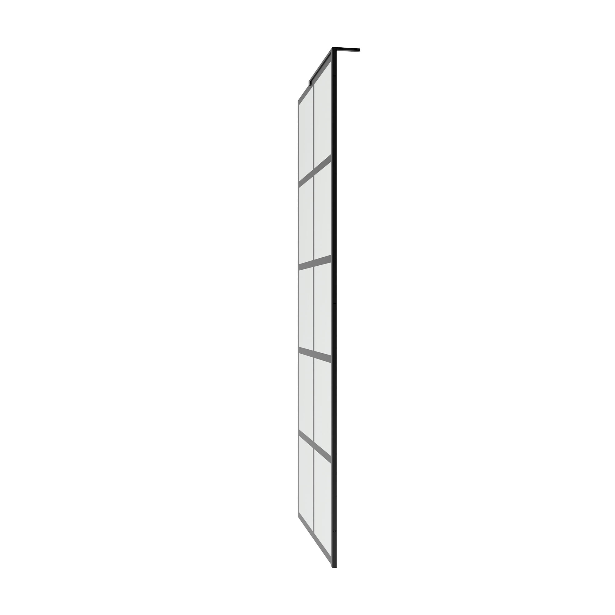 DV-1SD0219 32"×78" Single Fixed Tempered Glass Panel,Framed Shower Screen