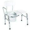 Carex Bathtub Transfer Bench with Opening and Bucket, Height Adjustable, 300 lb Weight Capacity