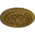 thumbnail image 3 of Ekena Millwork 21 5/8"OD x 2 1/2"P York Ceiling Medallion (Fits Canopies up to 3 5/8"), Hand-Painted Gold, 3 of 6