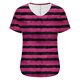 thumbnail image 5 of Puntoco Blusas cortas de liquidación para mujer, blusa informal de manga corta con cuello en V y estampado para mujer, 5 of 5