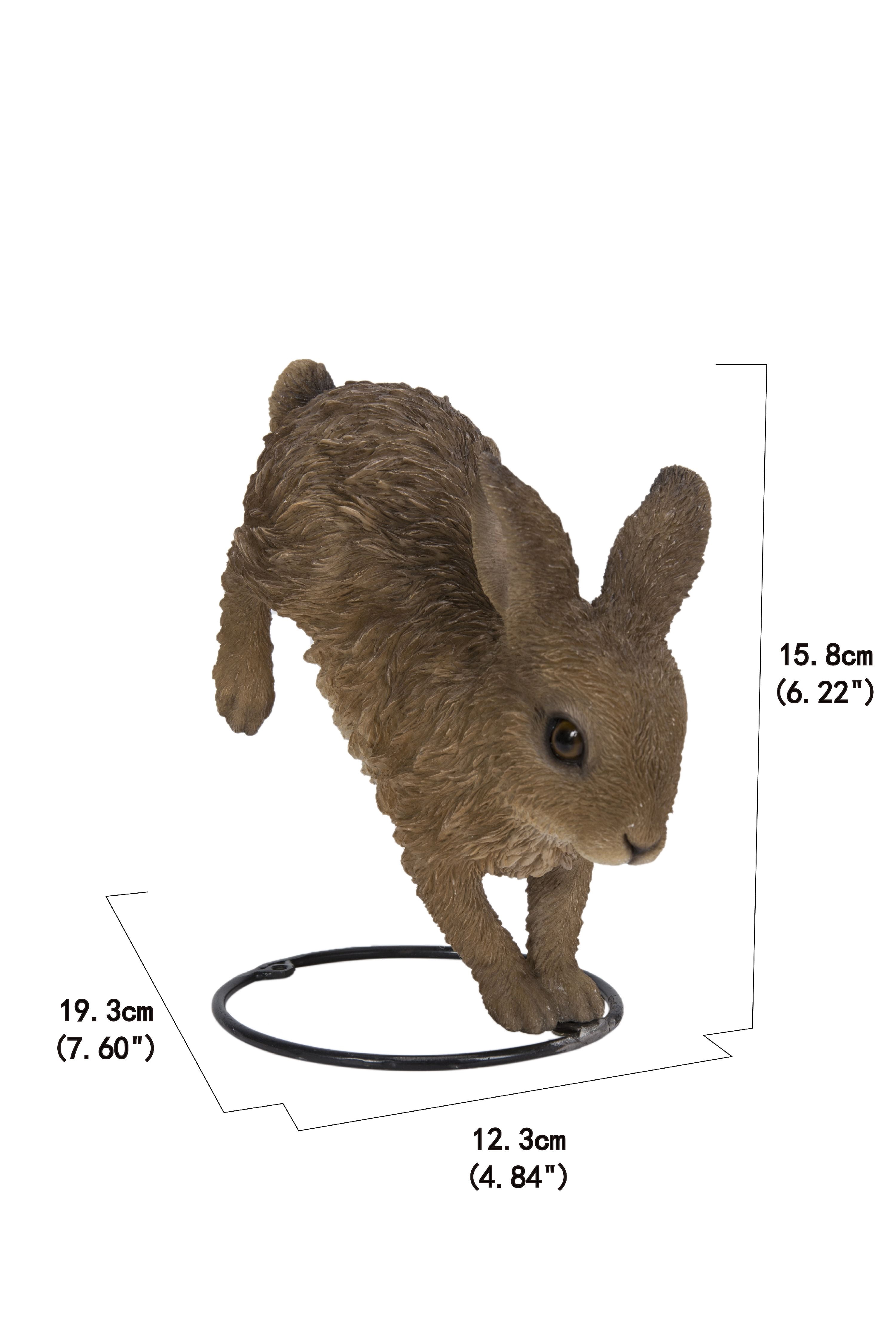 Hi-Line Gift Ltd. Hare Cub Running Statue