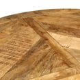 thumbnail image 3 of vidaXL 1 Piece Solid Rough Mango Wood Dining Table with Black Metal Frame for Kitchen, 3 of 7
