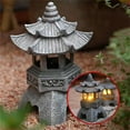 thumbnail image 6 of Solar Stones Pagoda Lamp, Unique Decor Pagoda Statue for Patio, for Patio, Balcony, Yard, 6 of 9