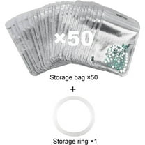 Elainilye Reusable Paint Bead Storage Pouches, Hermetic Seal Closure Organizer Bags, Art Supplies & Craft Bead Container Accessories