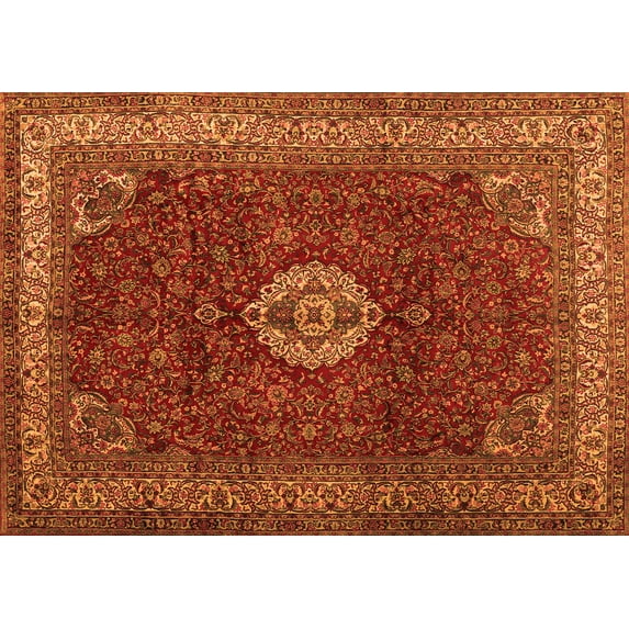 Ahgly Company Indoor Rectangle Persian Orange Traditional Area Rugs, 2' x 3'