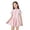 4 Pink, variant on REDARER Girls Color Block Swim Dress with Half Zip UPF 50 One Piece Skirted Swimsuit for Kids,11-12 Years