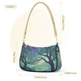 thumbnail image 3 of FORMRS Womens Shoulder Bag with Chain Strap Clutch Purse Cute Tote Handbag, Moonlight Forest, 3 of 7