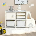 thumbnail image 2 of Infans Kids Toy Storage Organizer Toddler Playroom Furniture w/ Plastic Bins Cabinet, 2 of 7