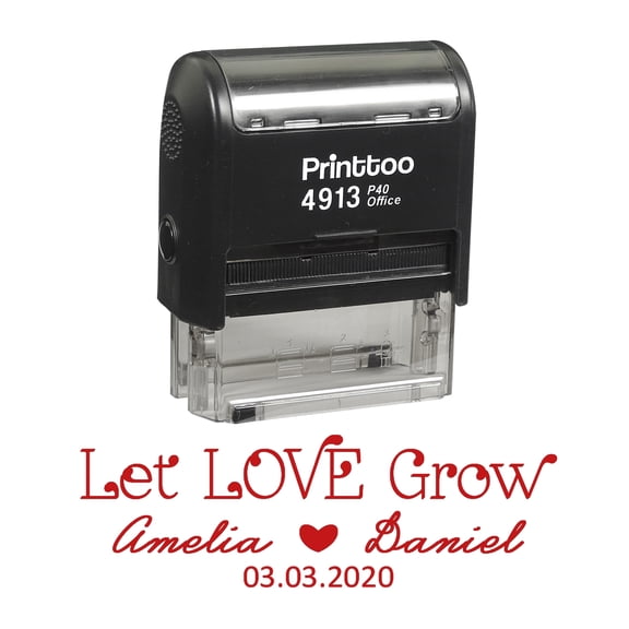Printtoo Dater Stamp With Emailed By Text Self Inking Office Stationery Date Rubber Stamp-Blue