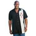 thumbnail image 3 of Kingsize Men's Big & Tall Short-Sleeve Colorblock Rayon Shirt, 3 of 4