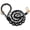 Black, variant on 5ft Braided Cotton Dog Leash Fiesta Twist For Small To Large Dogs