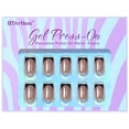 thumbnail image 3 of Press on Nails BtartBox, negro cromado, punta francesa corta y cuadrada, 3 of 7