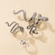 thumbnail image 3 of Anillos de dedo de la serpiente de 4 piezas anillo de apertura retro punk ajustable para mujeres adolescentes, 3 of 5