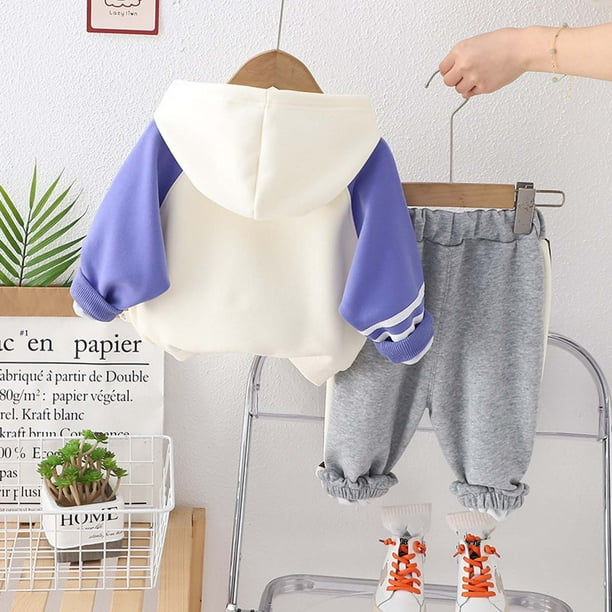 トップス Baby pants set up Infant Baby Boy Outfits Hooded Sweatshirt Long Sleeve T-Shirt Tops