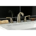 thumbnail image 3 of Kingston Brass KB983RXLAB Restoration Widespread Bathroom Faucet with Pop-Up Drain, Antique Brass, 3 of 8