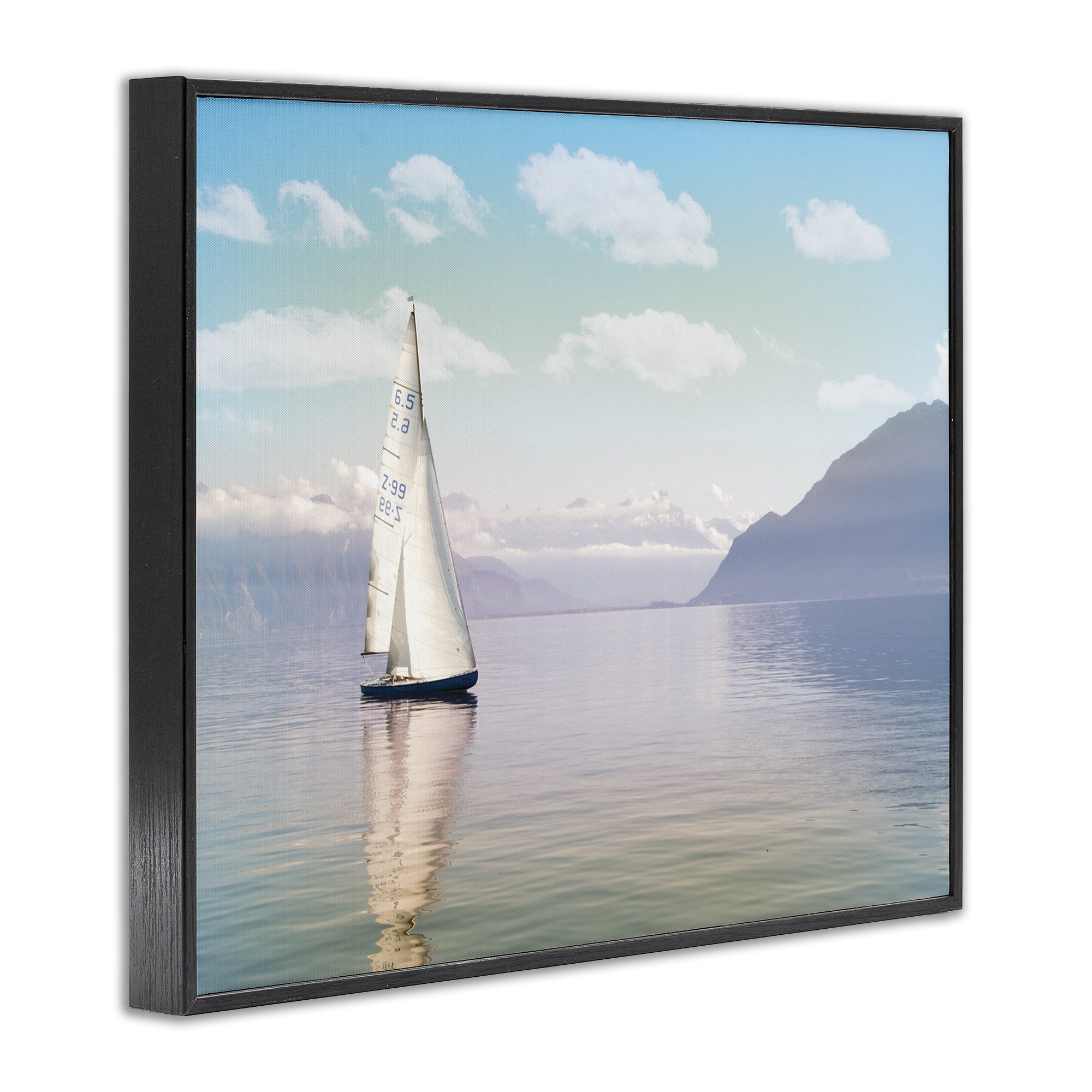 Stupell Industries Ocean Sails Lounging Black Framed Giclee Art, design by Marcus Prime
