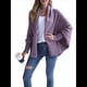 thumbnail image 2 of para Mujer: Suéter Holgado de Punto con de Murciélago y Gran Tamaño. Púrpura Talla Única, 2 of 10