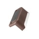 thumbnail image 4 of Lámpara de cerca de escalera de barandilla de luz solar de 4 piezas Iluminación de patio exterior para jardín de terraza de camino escalonado, carcasa marrón, luz cálida Sweethay  HA005486-02*4, 4 of 7