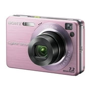 Sony Cyber-shot DSC-W120/P - Digital camera - compact - 7.2 MP - 4x optical zoom - Carl Zeiss - pink