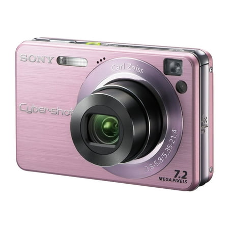 Sony Cyber-shot DSC-W120/P - Digital camera - compact - 7.2 MP - 4x optical zoom - Carl Zeiss - pink