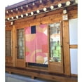 thumbnail image 2 of XMXT Japanese Noren Doorway Room Divider Curtain,Art Geometric Pink Print Restaurant Closet Door Entrance Kitchen Curtains, 34 x 56 inches, 2 of 7