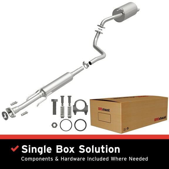 BRExhaust OE Replacement Exhaust System Kit 106-0266: Compatible with 2014-2017 Nissan Versa Note 1.6L