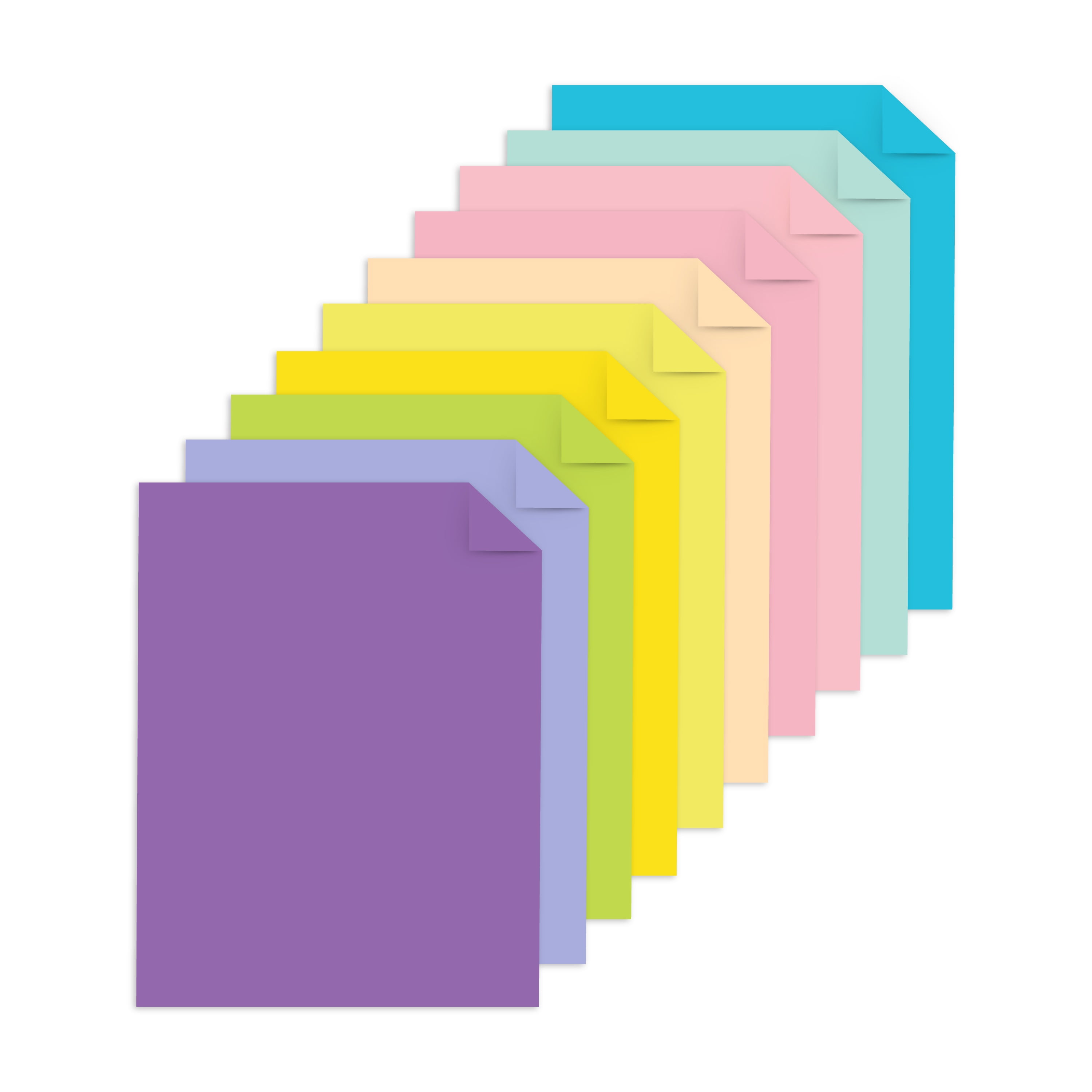 Astrobrights Bright Pastel Colored Cardstock, 8.5" x 11", 65 lb/176 Gsm, Serendipity, 150 Sheets