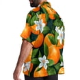 thumbnail image 3 of Tangerine Men's Short Sleeve Beach Shirts, Casual Printed Button Down Poplin Shirt Summer., 3 of 6