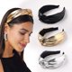 thumbnail image 1 of ZHAOCHENG Diademas para mujer, banda para el pelo, turbante ancho anudado, diademas bonitas a la moda, accesorios para el cabello para niñas y mujeres, 1 of 5