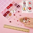 thumbnail image 5 of DIY Valentine's Day Bracelet Making Kit Including Polymer Clay & Glass & Acrylic Beads Heart & Oval & Word Love Alloy Pendants Pink 178Pcs/box, 5 of 6