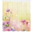 thumbnail image 5 of Ambesonne Pink Shower Curtain, Vintage Magnolia Blooms, 69"Wx84"L, Pink Pale Yellow, 5 of 5
